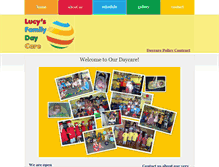Tablet Screenshot of lucysfamilydaycare.com